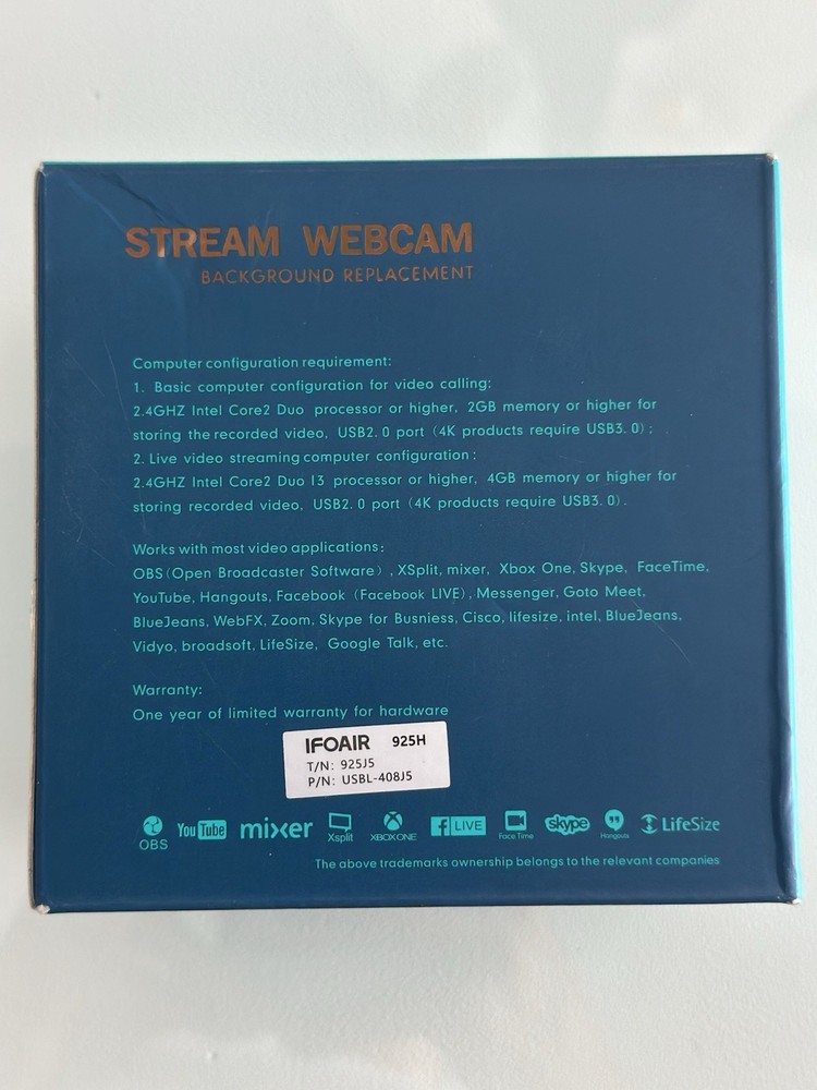 1080P Webcam with Microphone,Plug and Play USB Computer Camera for Conferencing