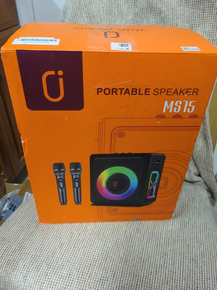 PPMIC Karaoke Machine, Portable Bluetooth 5.3 Speaker with 2 Wireless...