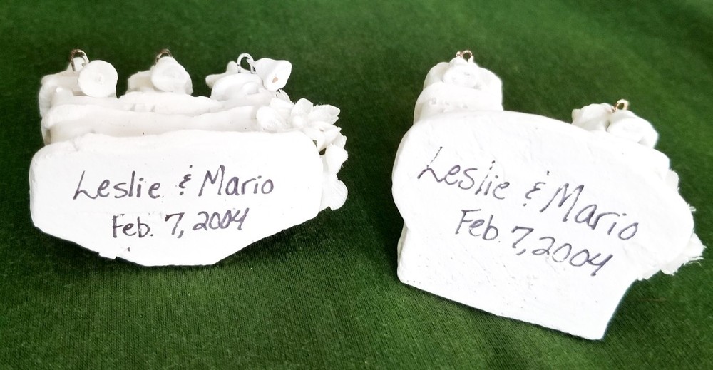 Lovely 3"-4" Plasterware Decorative Wedding Churches