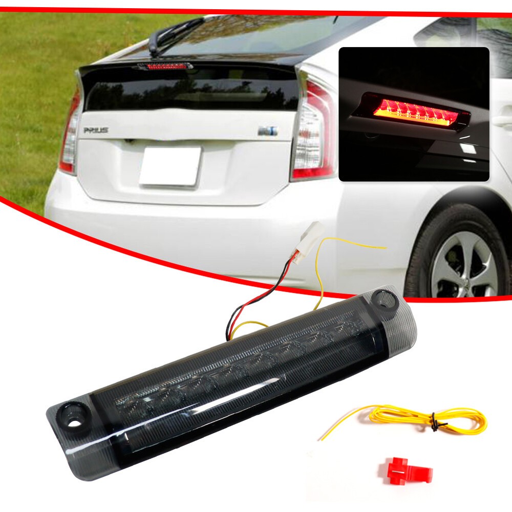 Black 3D LED Tube/9-LED 3rd Brake Light Assembly For Toyota Prius 4Runner Sienna