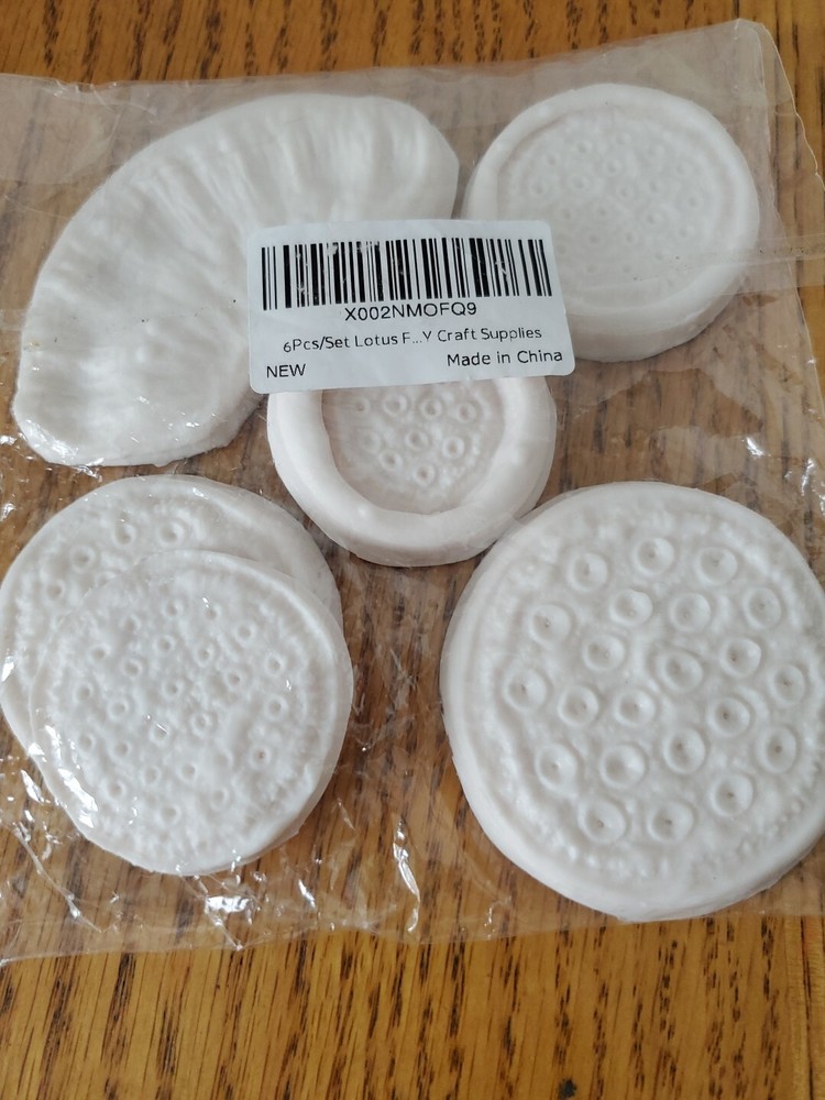 6 pc Lotus Flower Craft Molding  Set