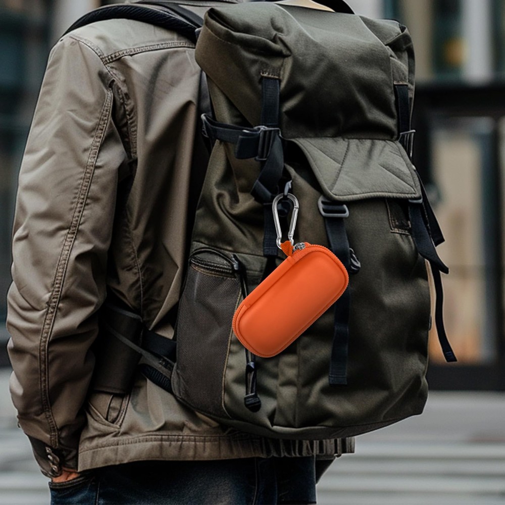 USB Flash Drive Case, SD Card Holder Compatible with Thumb Small, Orange