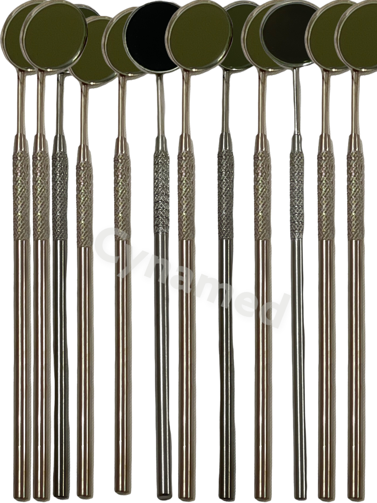 Premium 12 Pcs Dental Mouth MIRROR #5 With HANDLE Dental Instruments