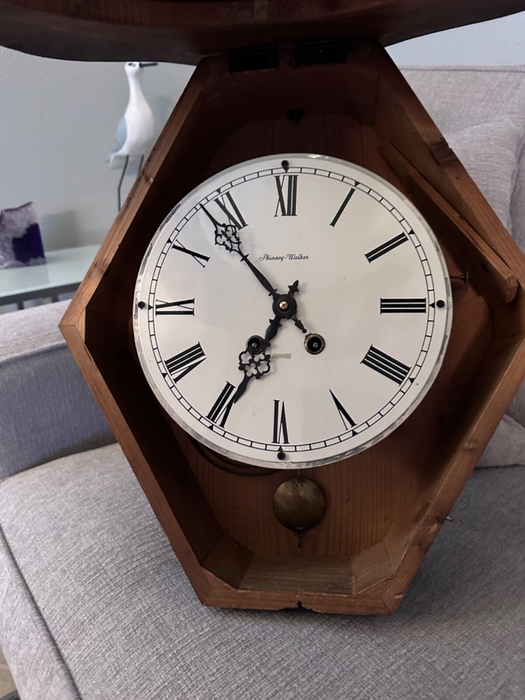Antique ca. 1880 French Moebier Wall Clock - working