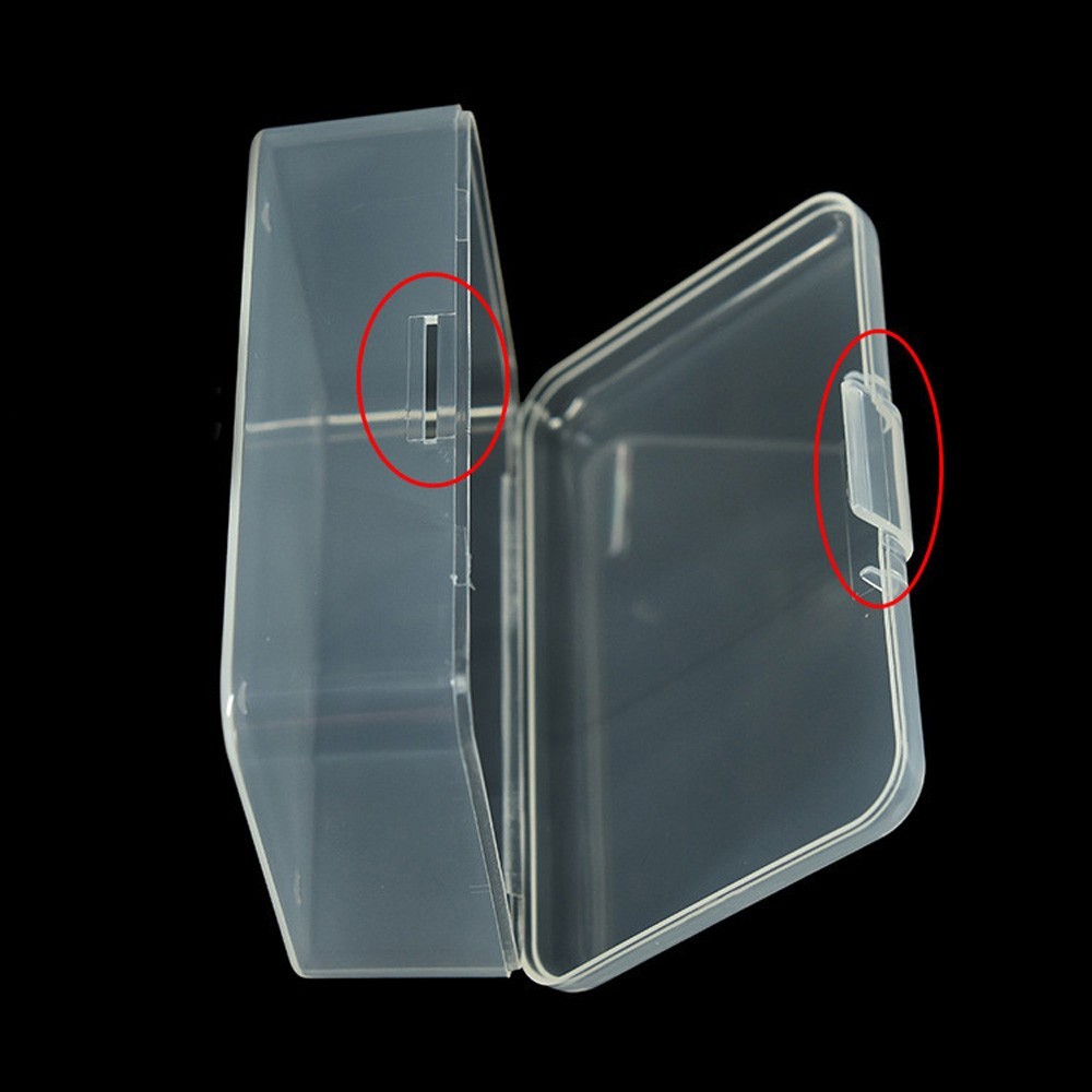 1pcs Plastic Clear Transparent Storage Collections Container Box Case Holder
