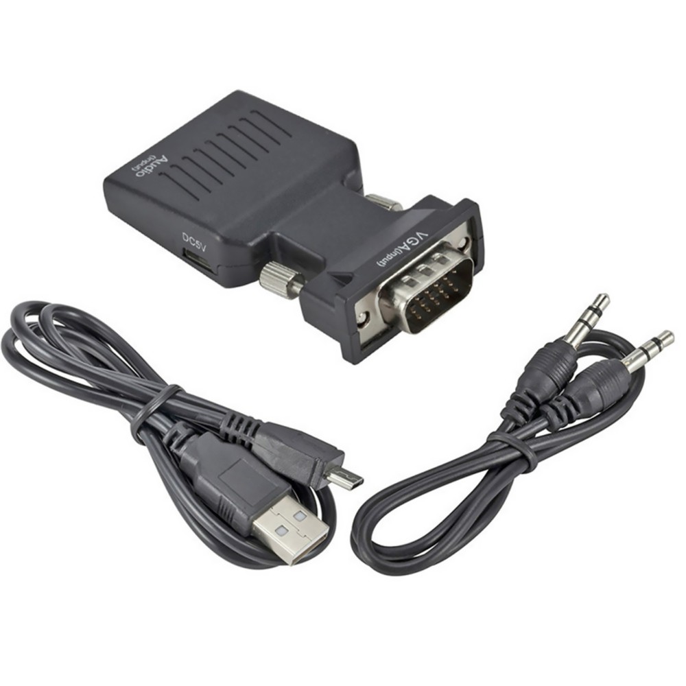 VGA Input To HDMI Output Adapter+ Audio Cable+USB Cable For Win7/8/10