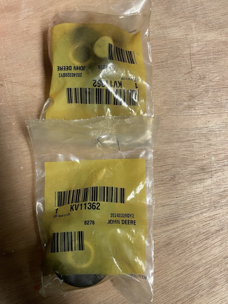 John Deere KV11362: Two Roll Over Protection System Mount Isolation Bush Bracket