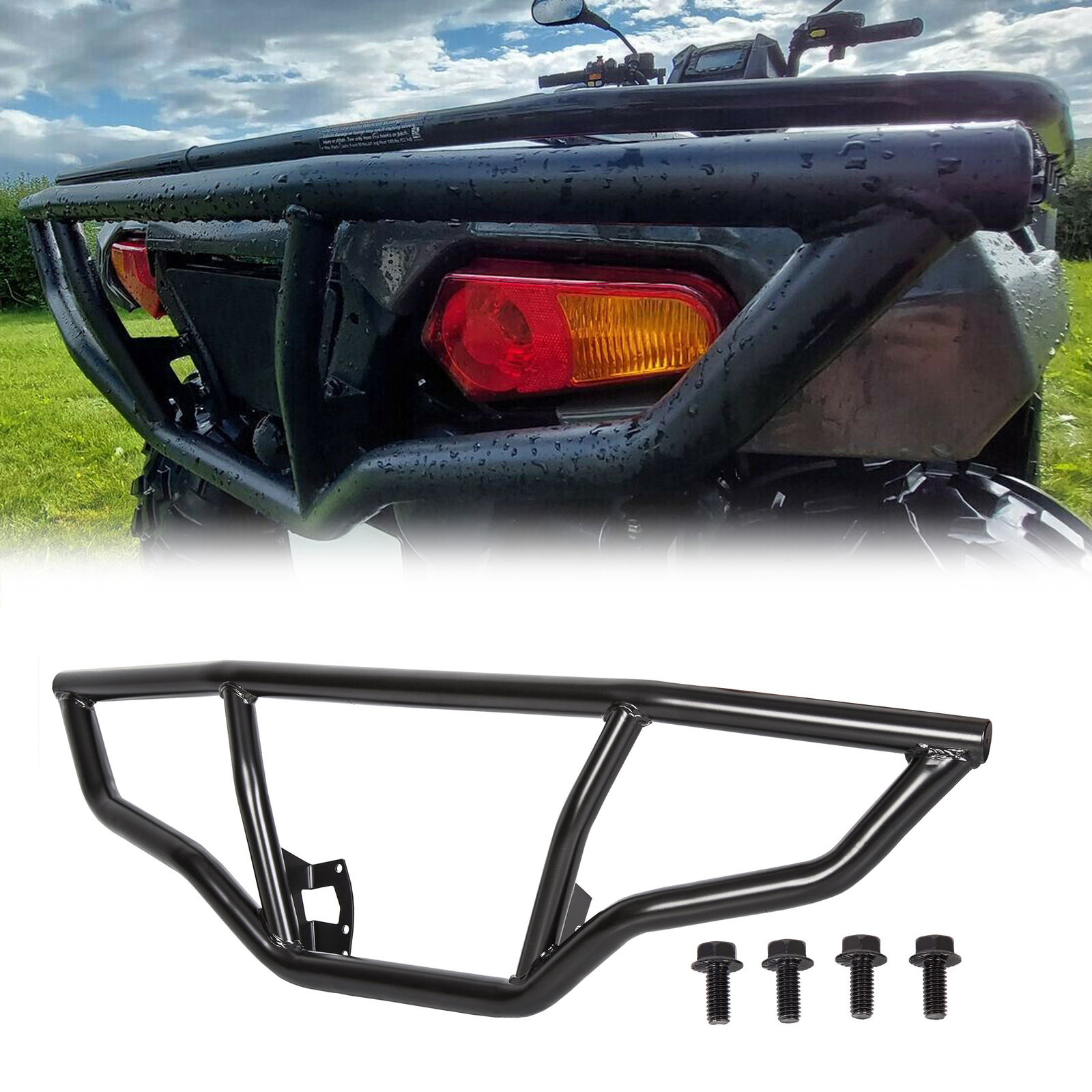 Rear Brush Guard Bumper for 2014-20 Polaris Sportsman 450 570 & ETX Brushguards