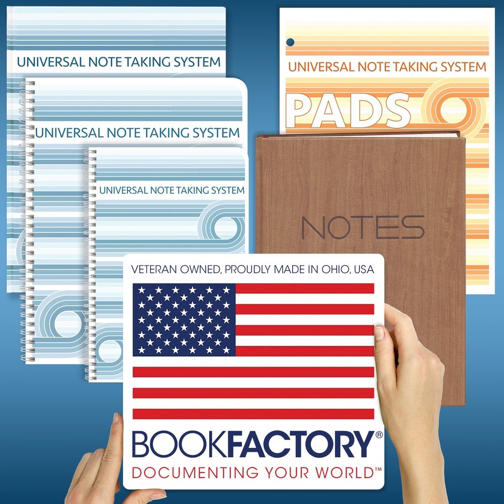 BookFactory Universal Note Taking System (Cornell Notes) / 8.5" x 11"