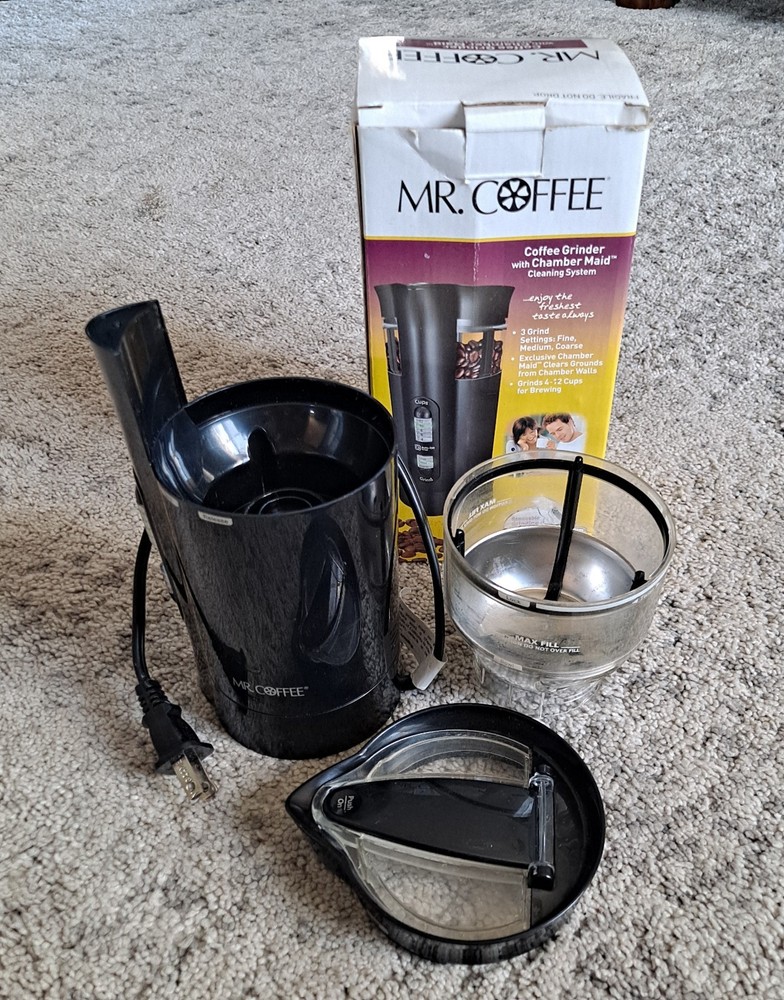 Mr. Coffee IDS77 Easy To Clean, Automatic Programmable Coffee Grinder, 4-12 Cups