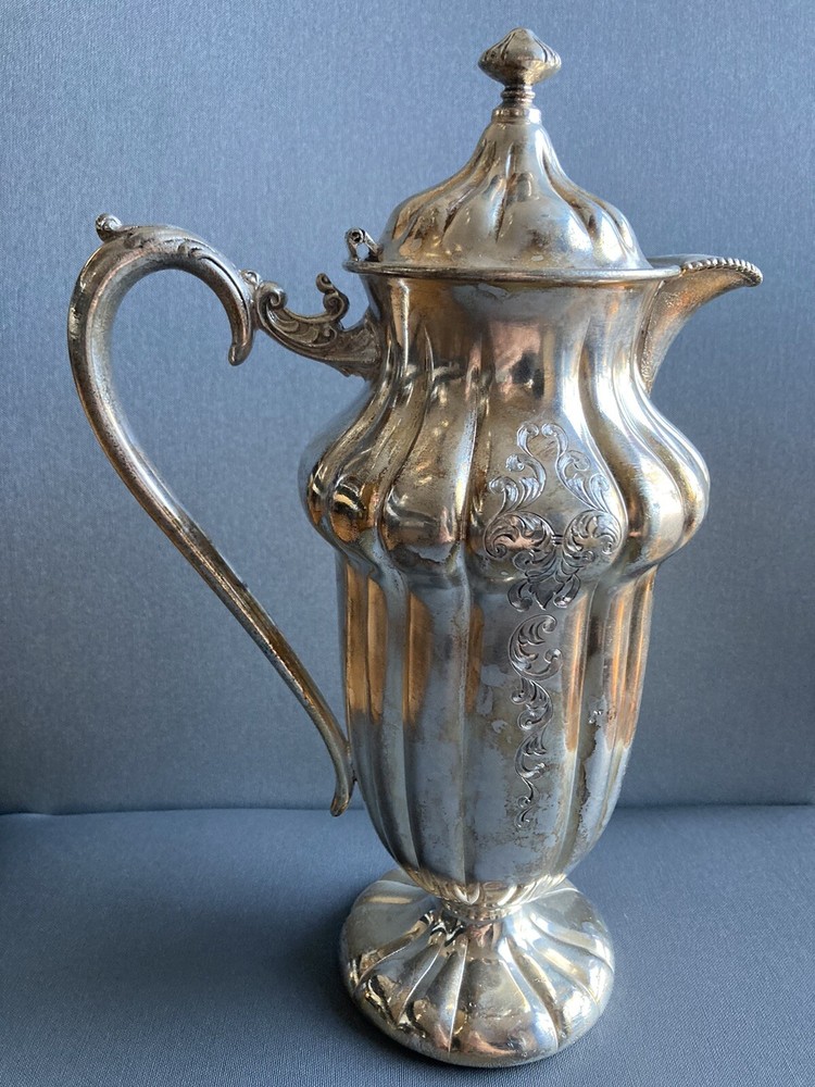 antique silverplate coffee pot