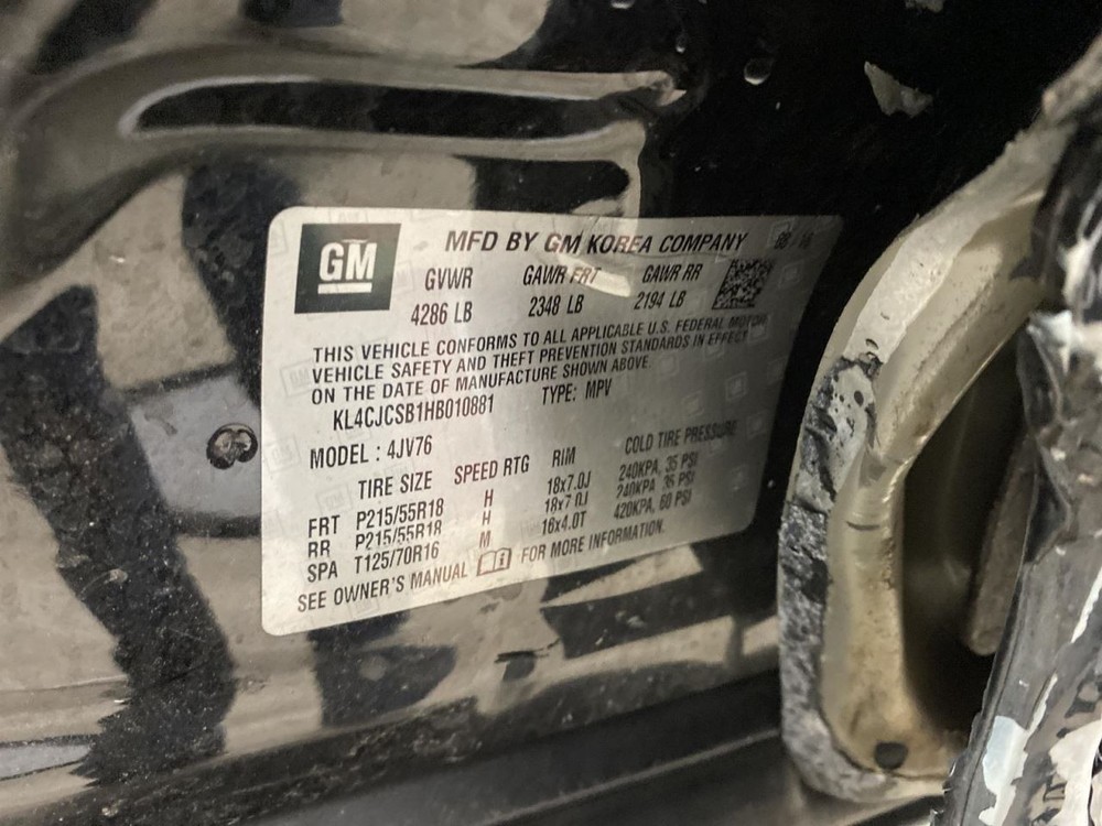 Fuse Box Engine VIN B 8 Digit Opt Luv Fits 17 ENCORE 1053790