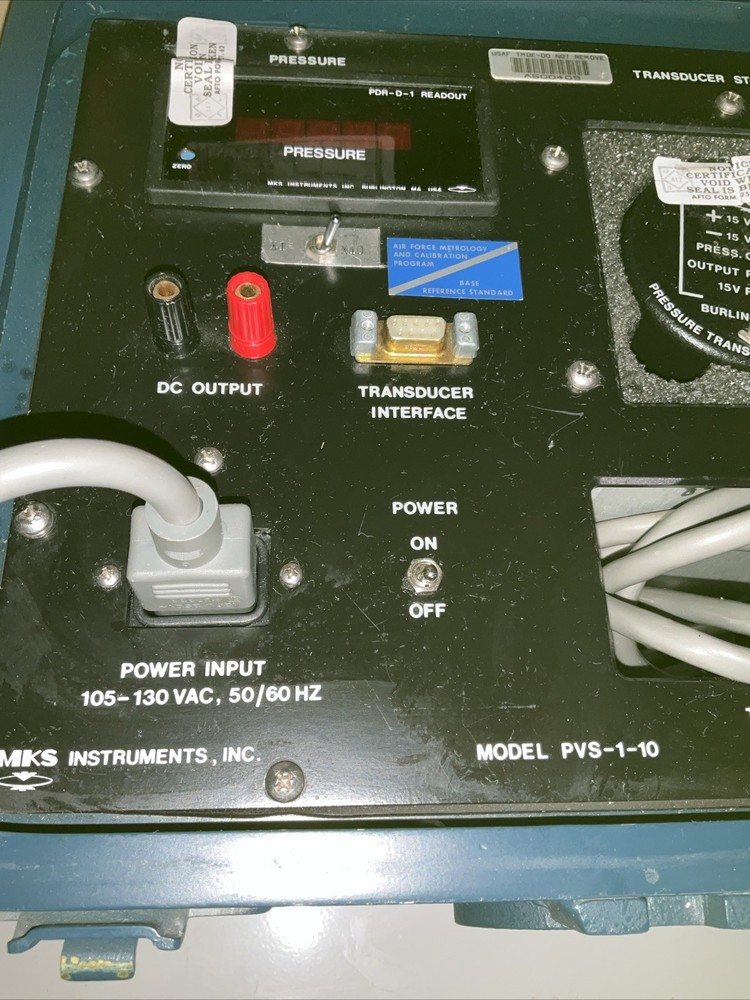 MKS Instruments PVS-1-10 Electronic Manometer Precision Vacuum Test Set
