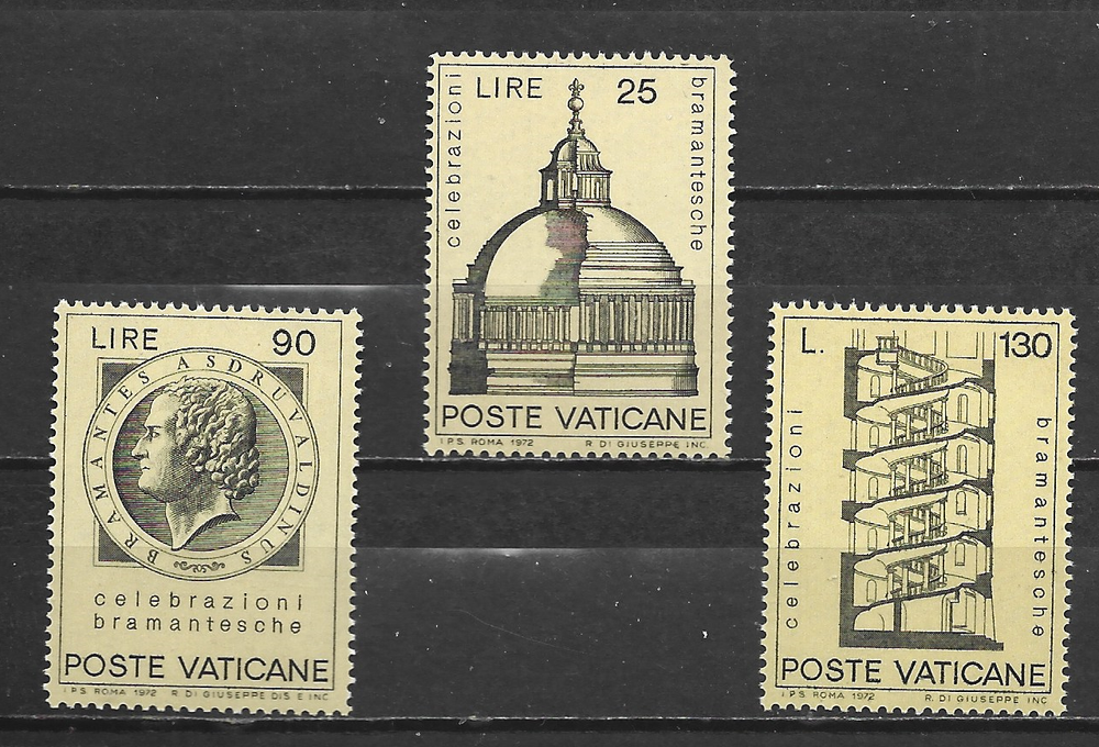 VATICAN CITY - 1972 Bramante - MUH SET.