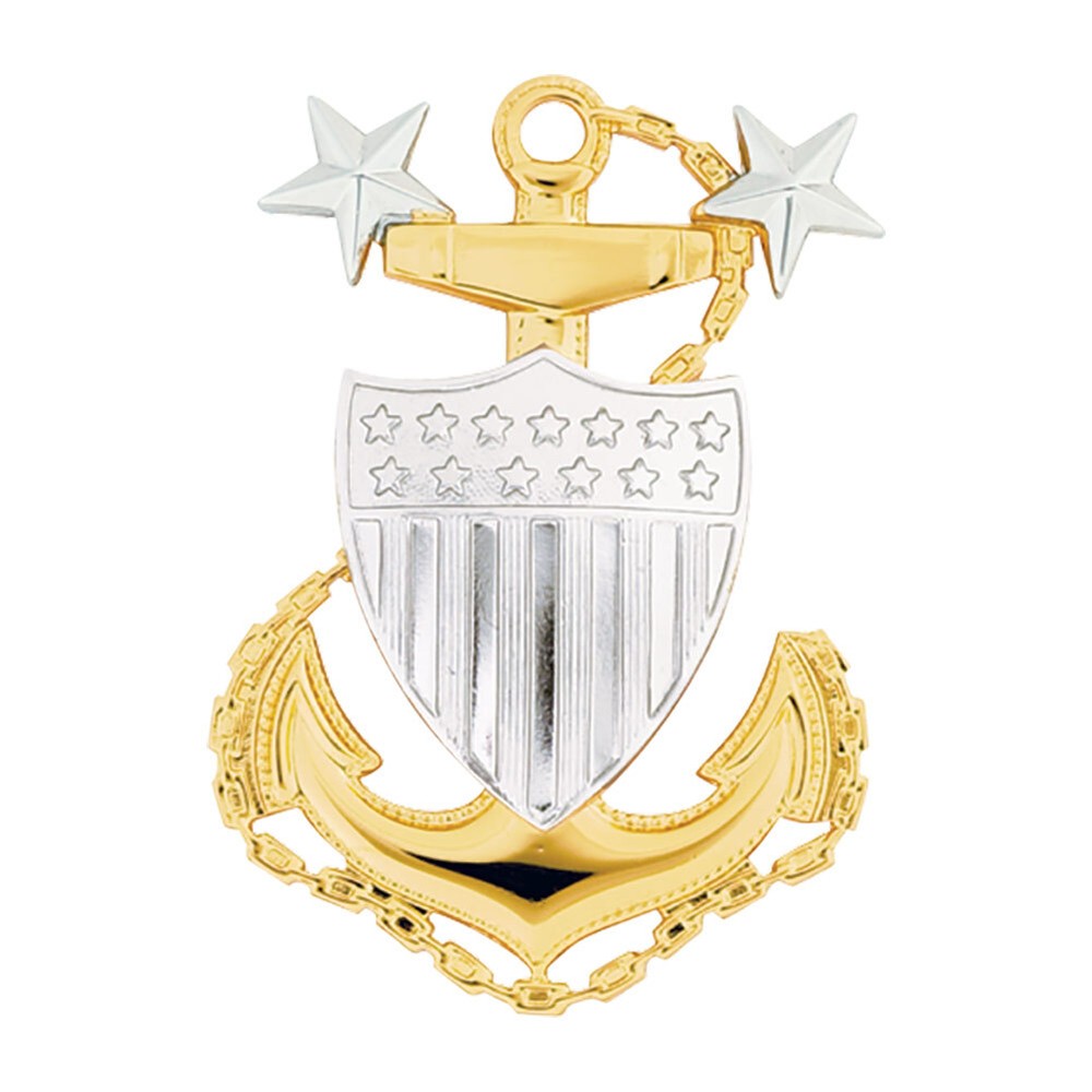US Coast Guard Cap Device Master Chief E-9 Regulation Size