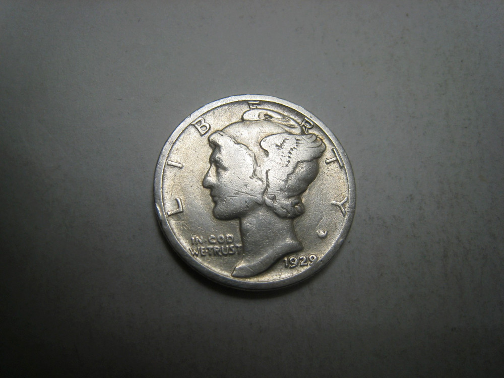 1929-P Mercury Silver Dime