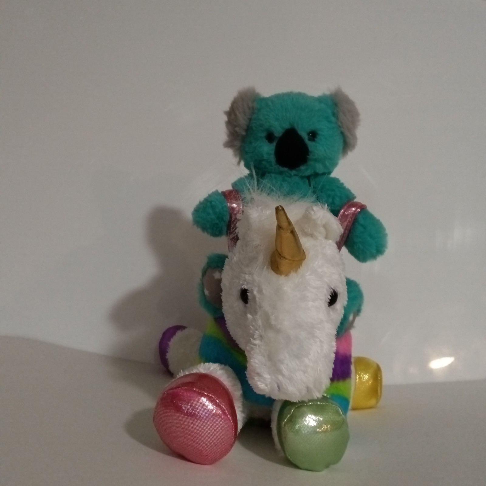 World's Softest Plush Bear And Aurora Unicorn Mixed Lot Of 2 Plush Toys