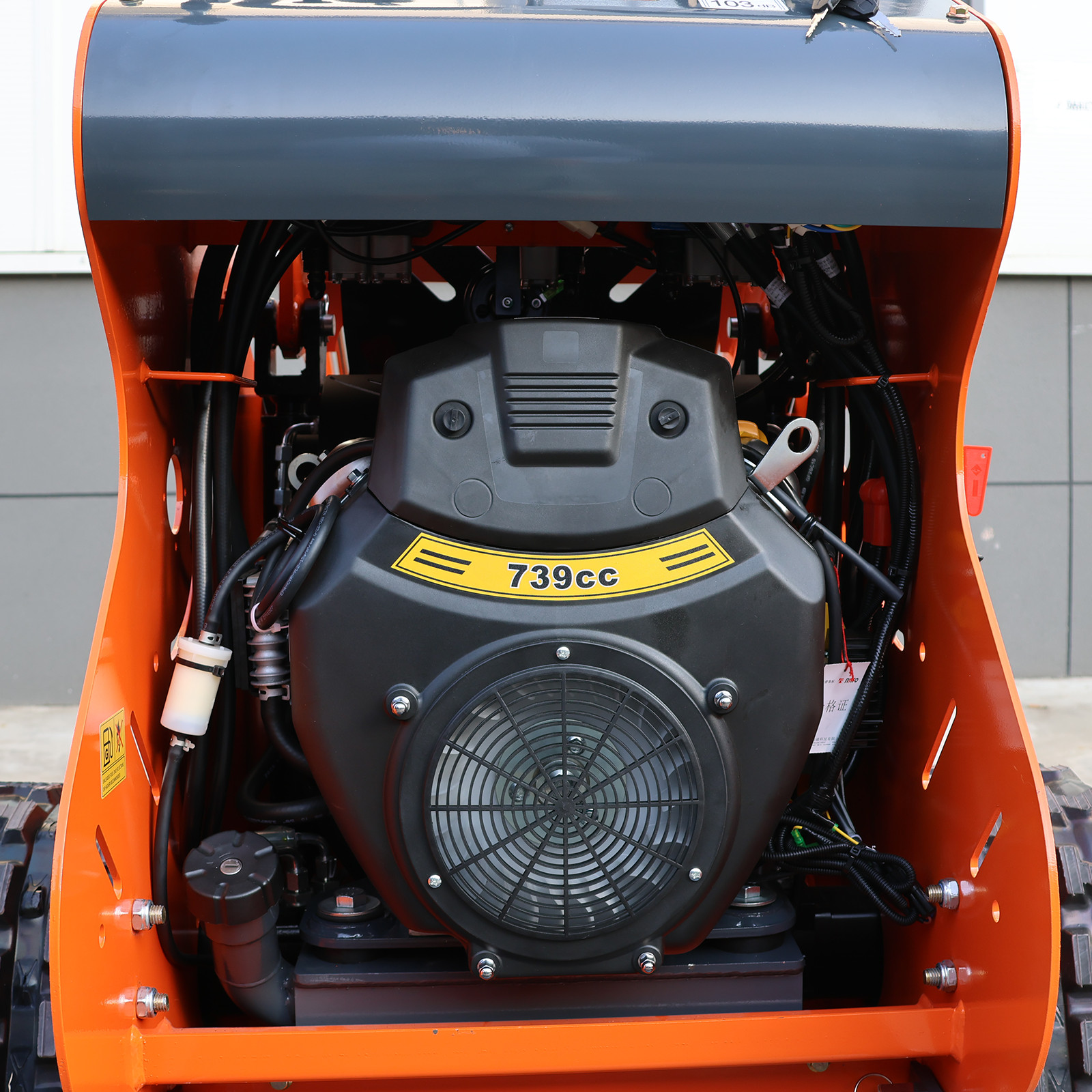 23HP Mini Skid Steer Loader with 3 Attachments, Free Shipping