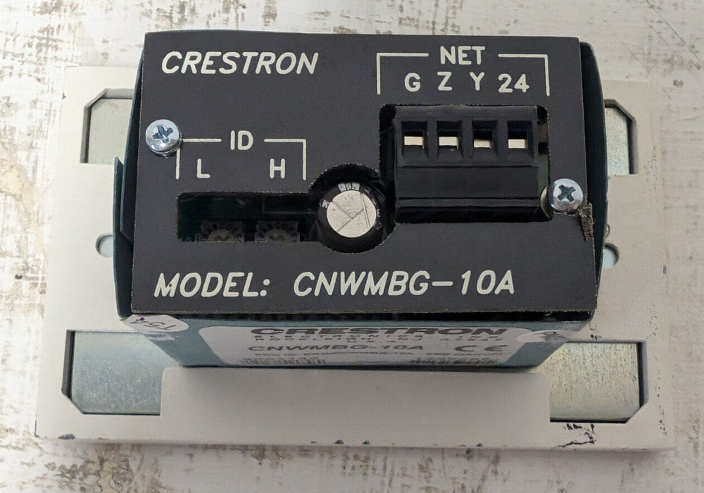 Crestron CNWMBG-10A ~ Wall Mount Control Panel, 10 Buttons, LED Bargraph