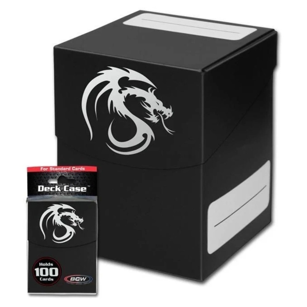 Deck Box for Yu-Gi-Oh! Pokemon Magic TCG CCG Plastic Black