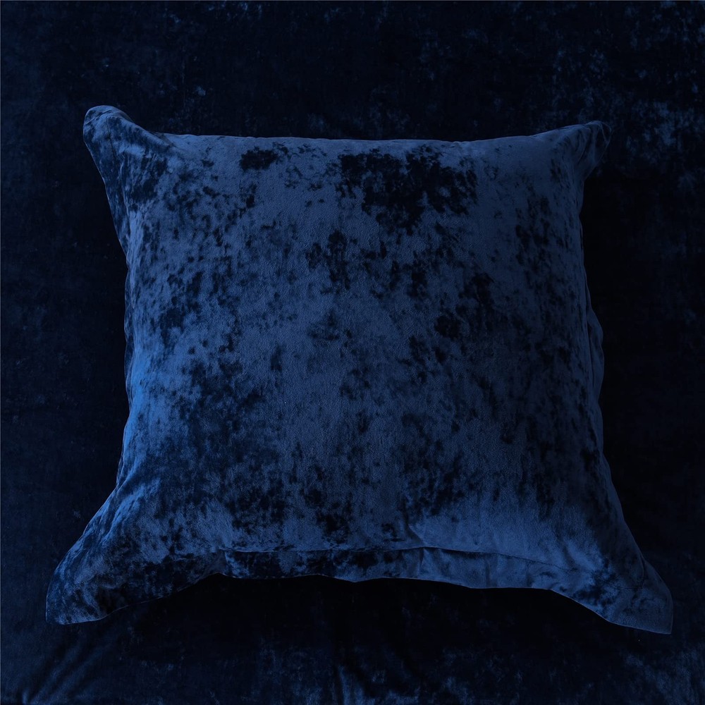 Distressed Velvet Comforter Set, Distressed Velvet Face and Brushed Solid Mic...