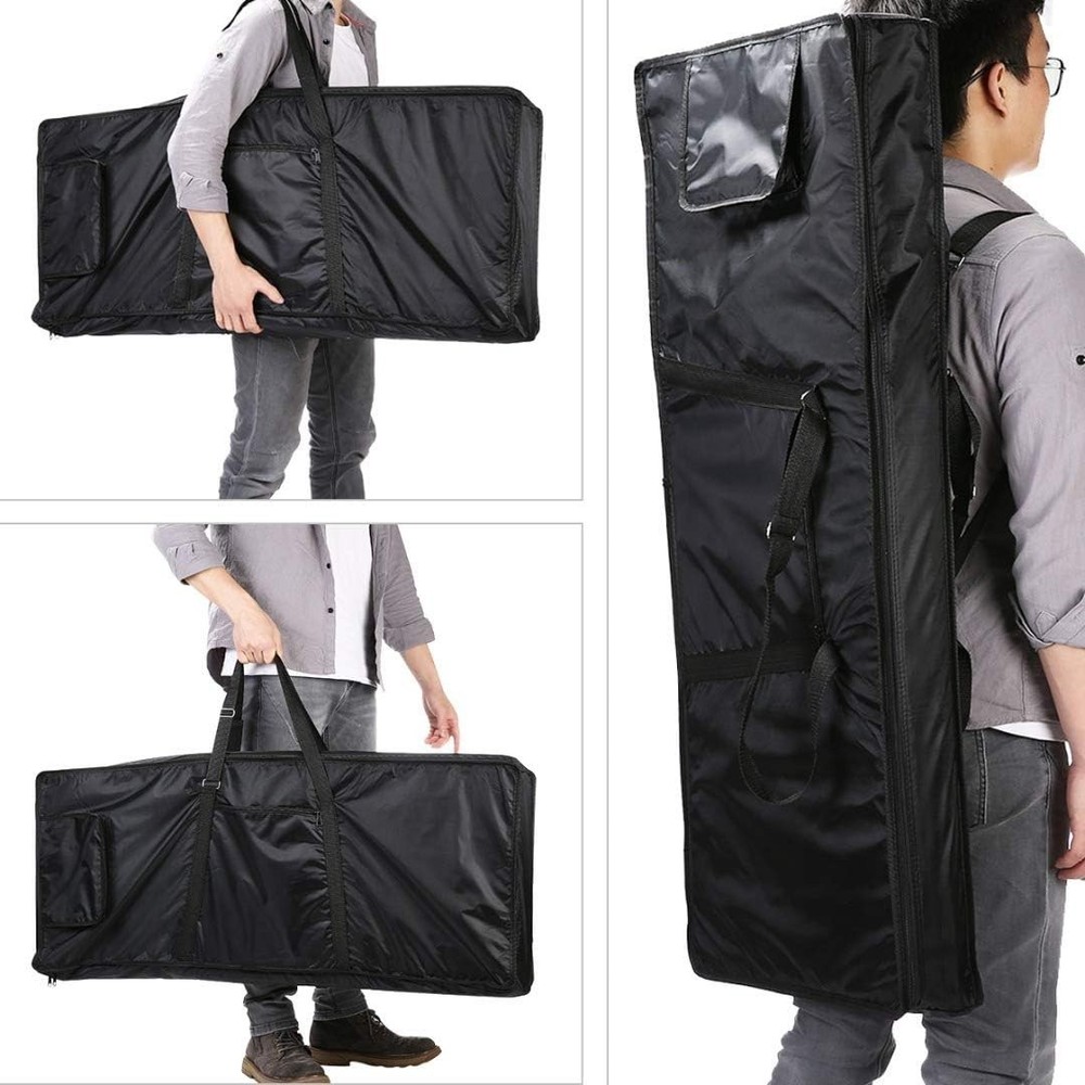 Waterproof 61 Key Keyboard Gig Bag with Foam Padding