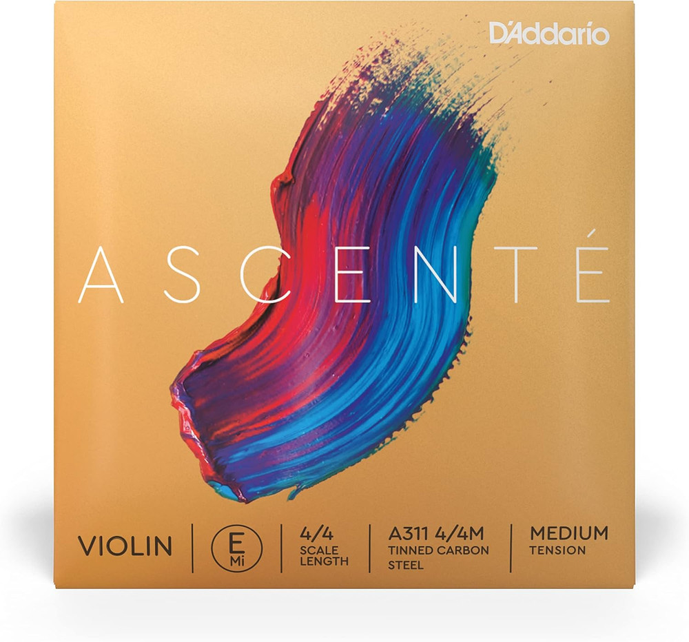 Ascente Violin Strings - Violin Strings with Ball Ends, Synthetic Core - A311 4