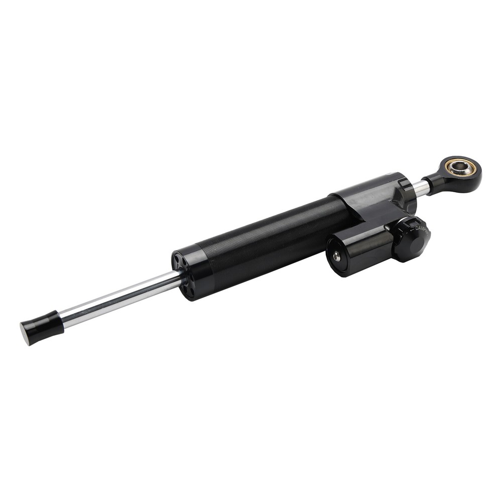 Universal Motorcycle CNC Adjustable Steering Damper Stabilizer Top Black US