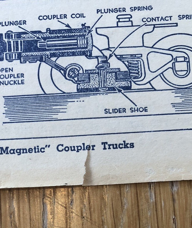 Original 1954 Lionel Model Trains Instruction Sheet- Remote Control Track Sets
