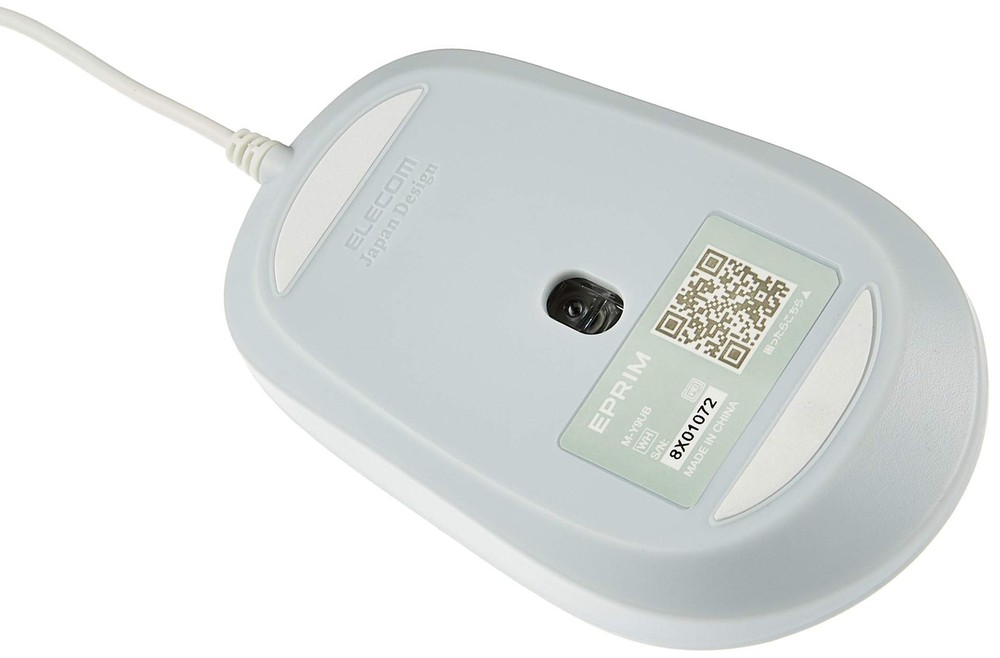 Elecom BlueLED mouse/EPRIM/wired/5 button/white