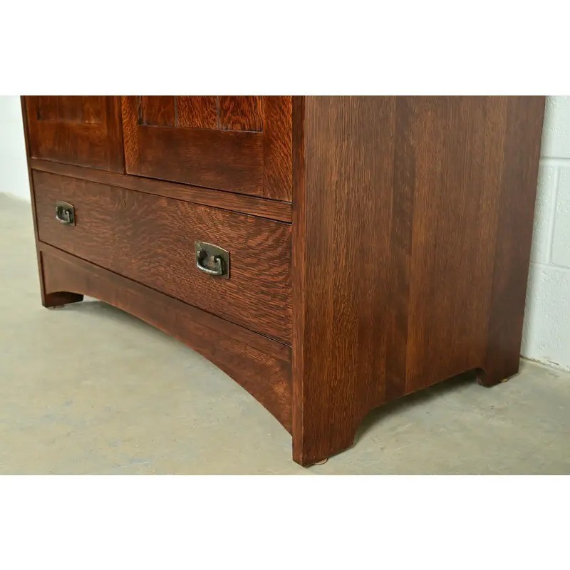 Stickley Mission Oak Arts & Crafts Media Cabinet