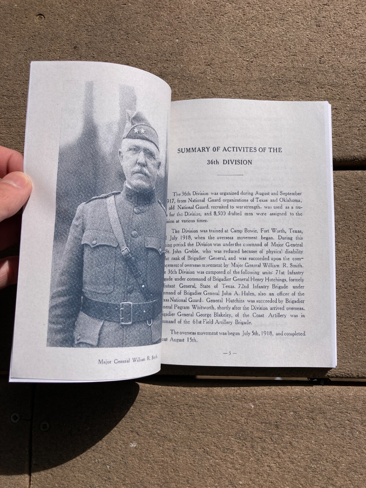 The Thirty-Sixth Infantry Division In The Great War Unit History Book