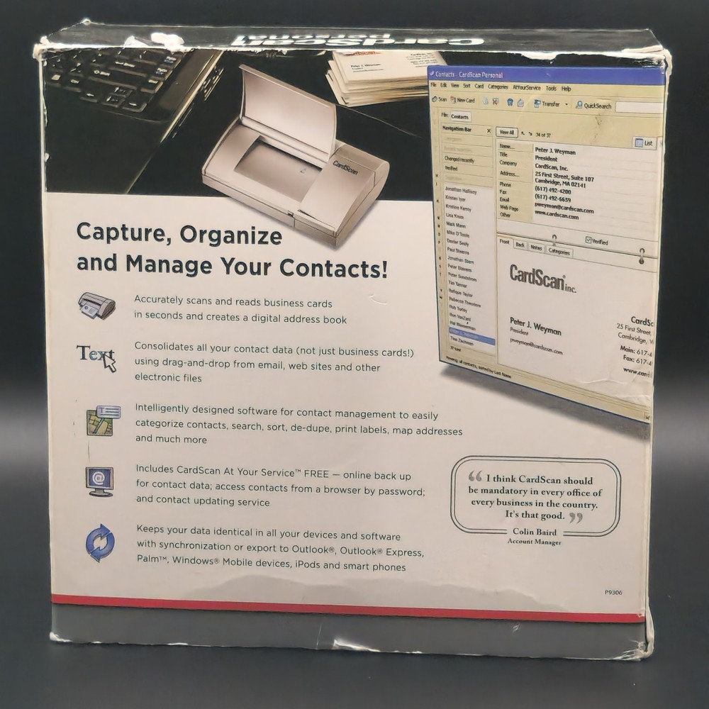 CardScan Personal V8 Pass-Through Scanner