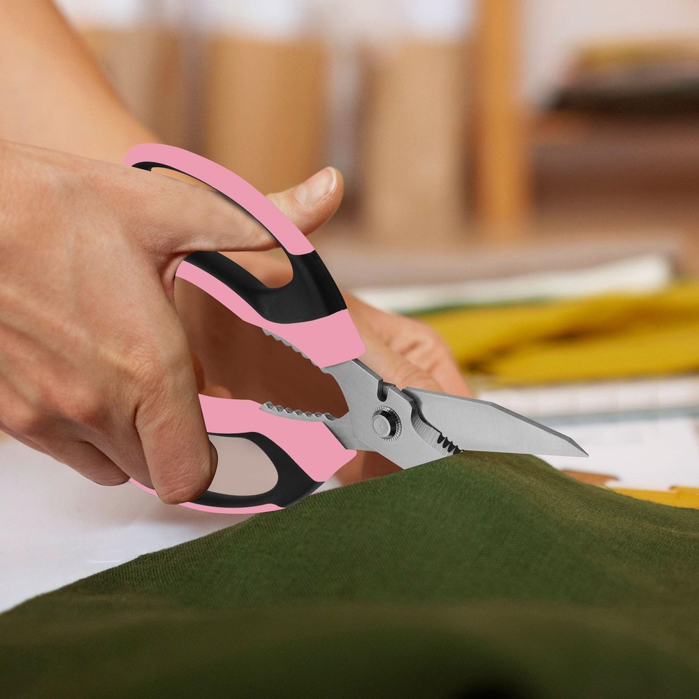 Heavy Duty Scissors Multipurpose - Sharp Utility Scissors All Purpose, Easy C...