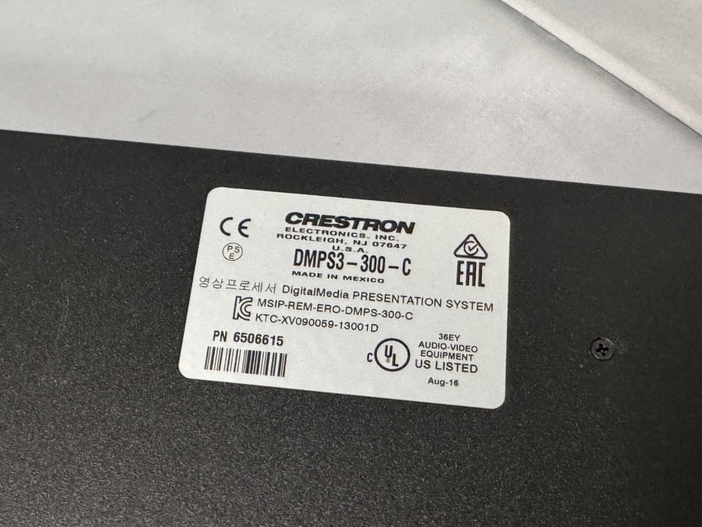 Crestron DMPS3-300-C 3-Series DigitalMedia Presentation System