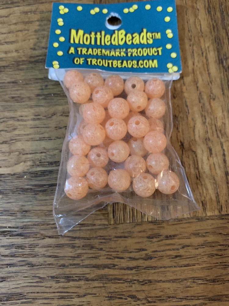 Mottled Beads Trout Beads 8mm Glow Roe