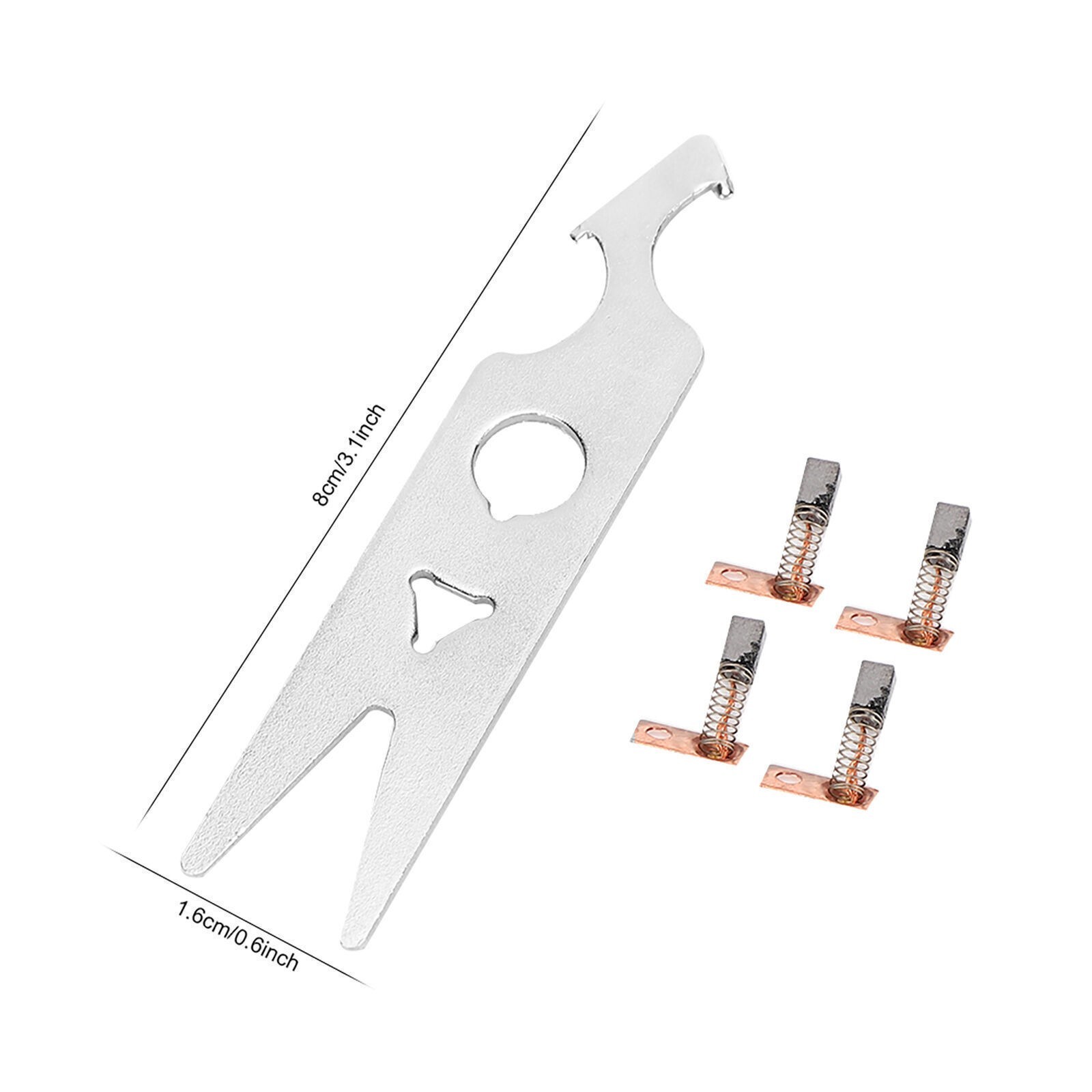 2 Pairs Carbon Brush Wrench Set Nail Drill Handpiece Accessory Replacement Part