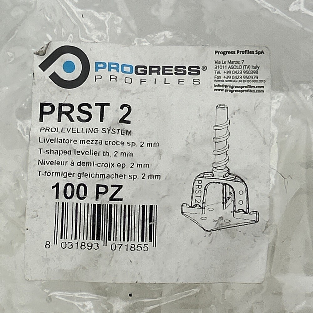 Proleveling System "T" Levelers Size 3/32" Qty 100