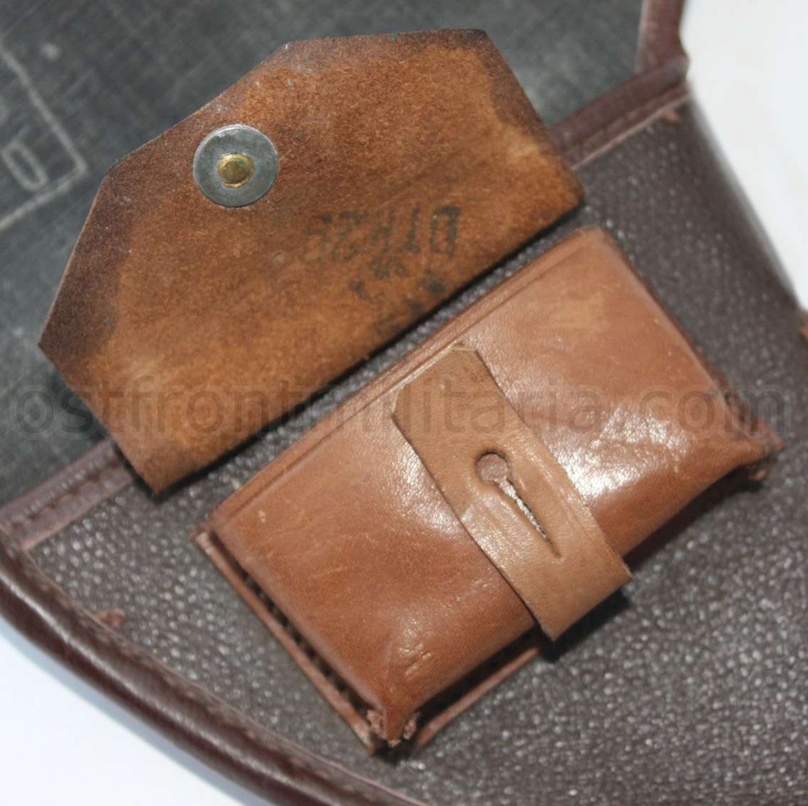 Original Soviet holster for Nagant M1895 revolver with accessories