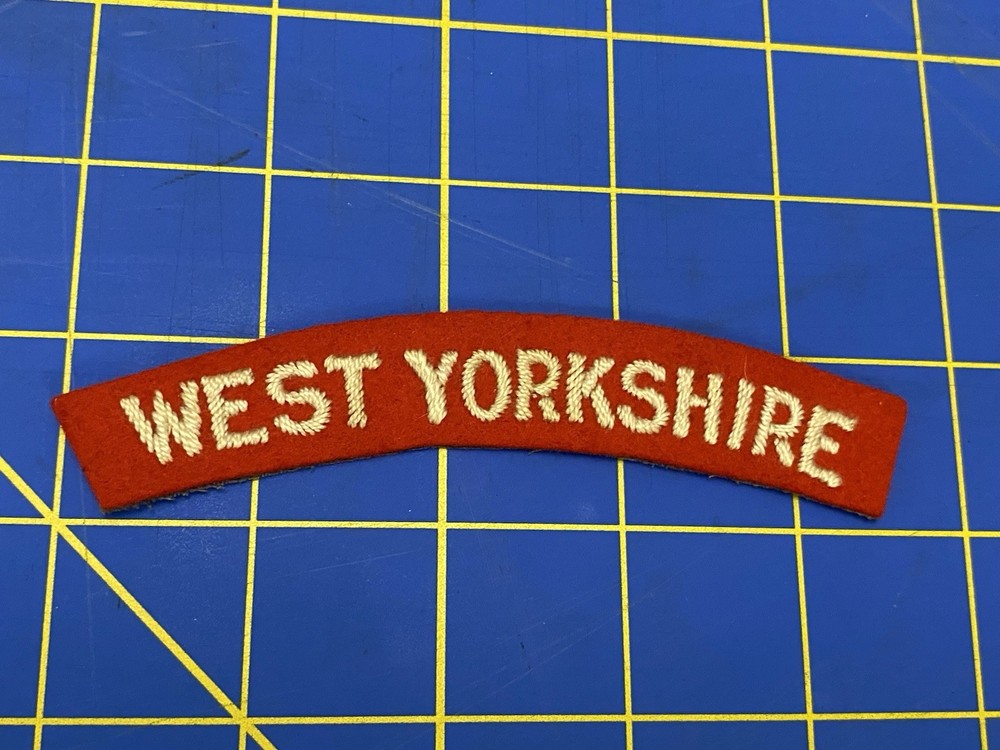 WEST YORKSHIRE SHOULDER TITLE / PATCH British Military