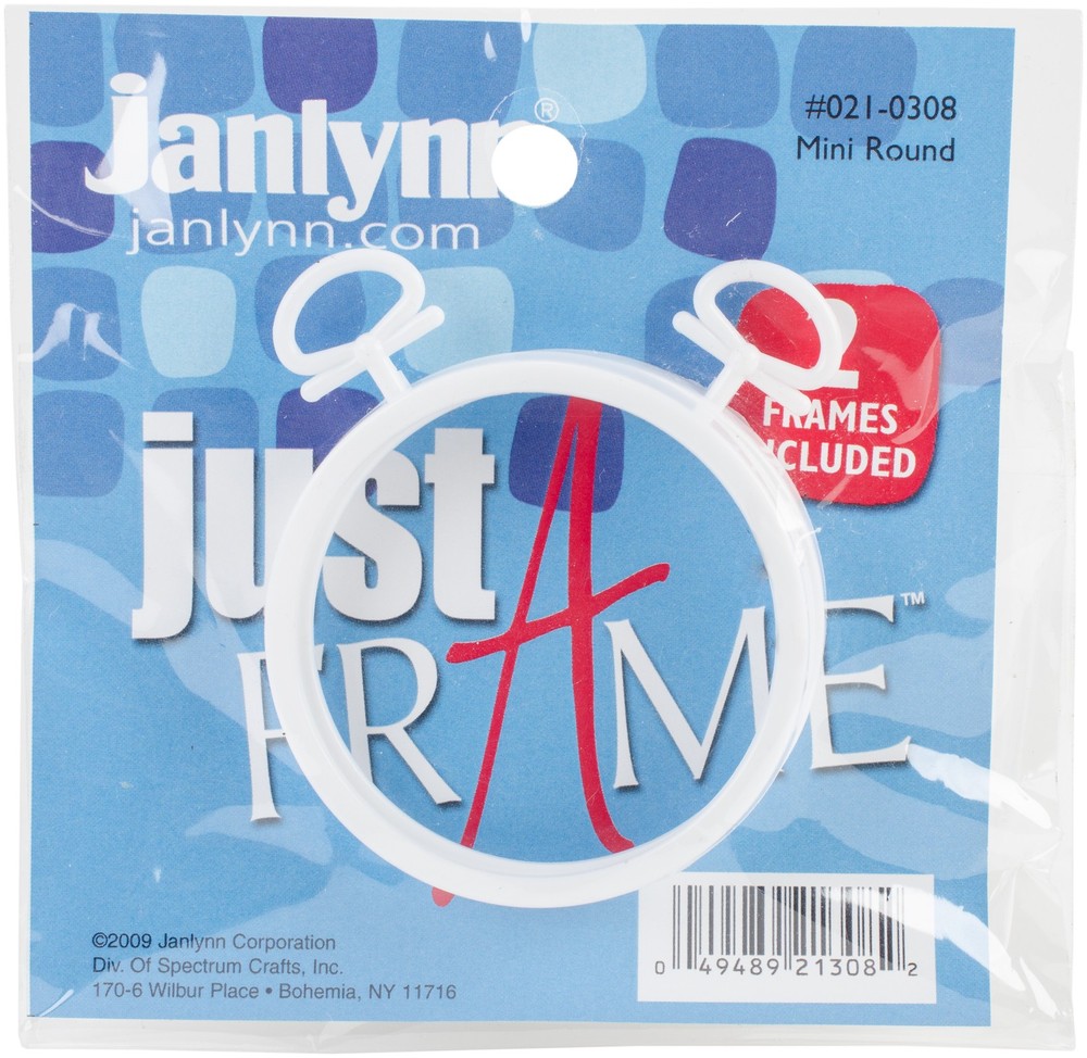 Just-A-Frame Round 2.5" 2/Pkg White