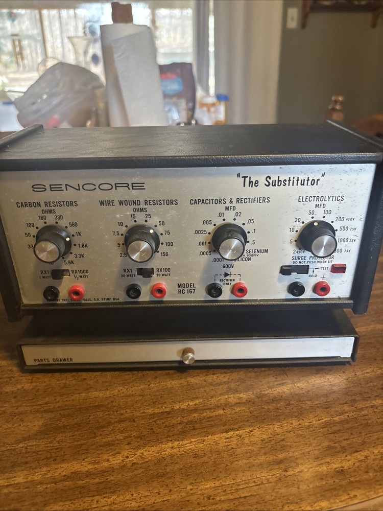 Sencore "The Substitutor" Model RC 167 Vintage Capacitor Tester
