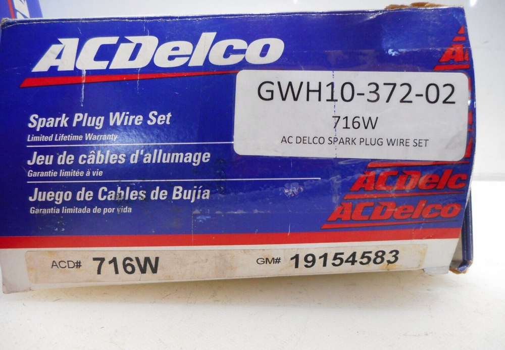AC DELCO SPARK PLUG WIRE SET 716W