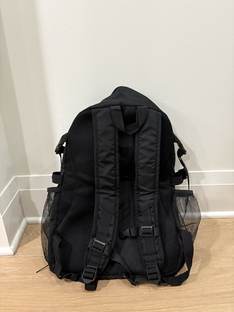 Spalding Black Baseball Softball Backpack Bat Compartment Shoe Mesh Pockets