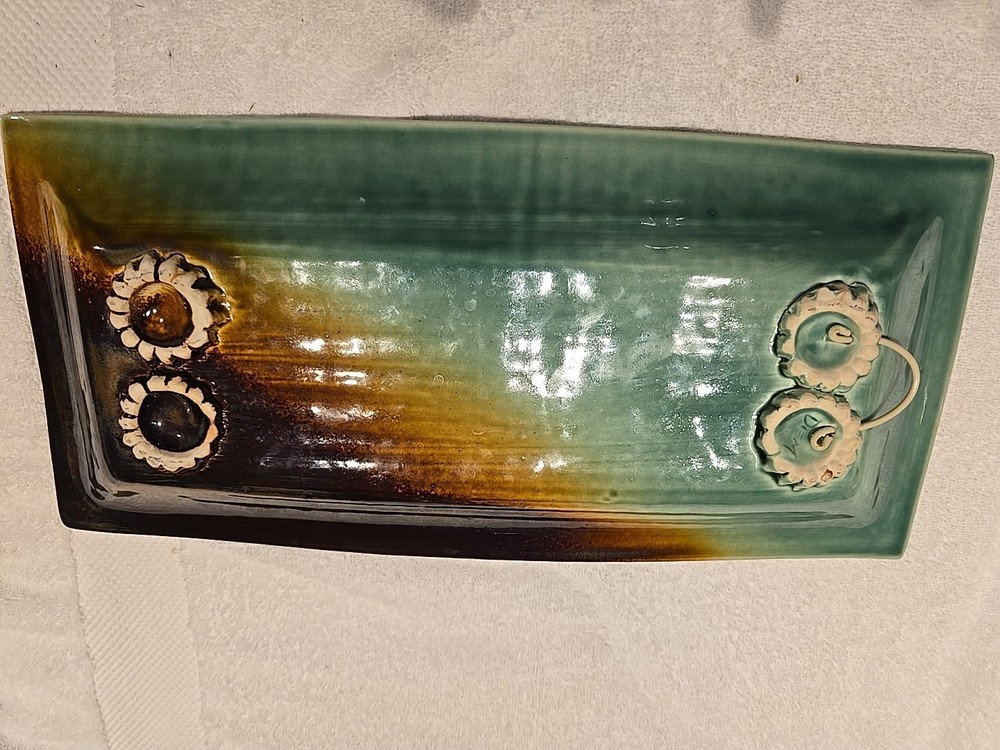 Vintage Handcrafted Pottery Appetizer Tray