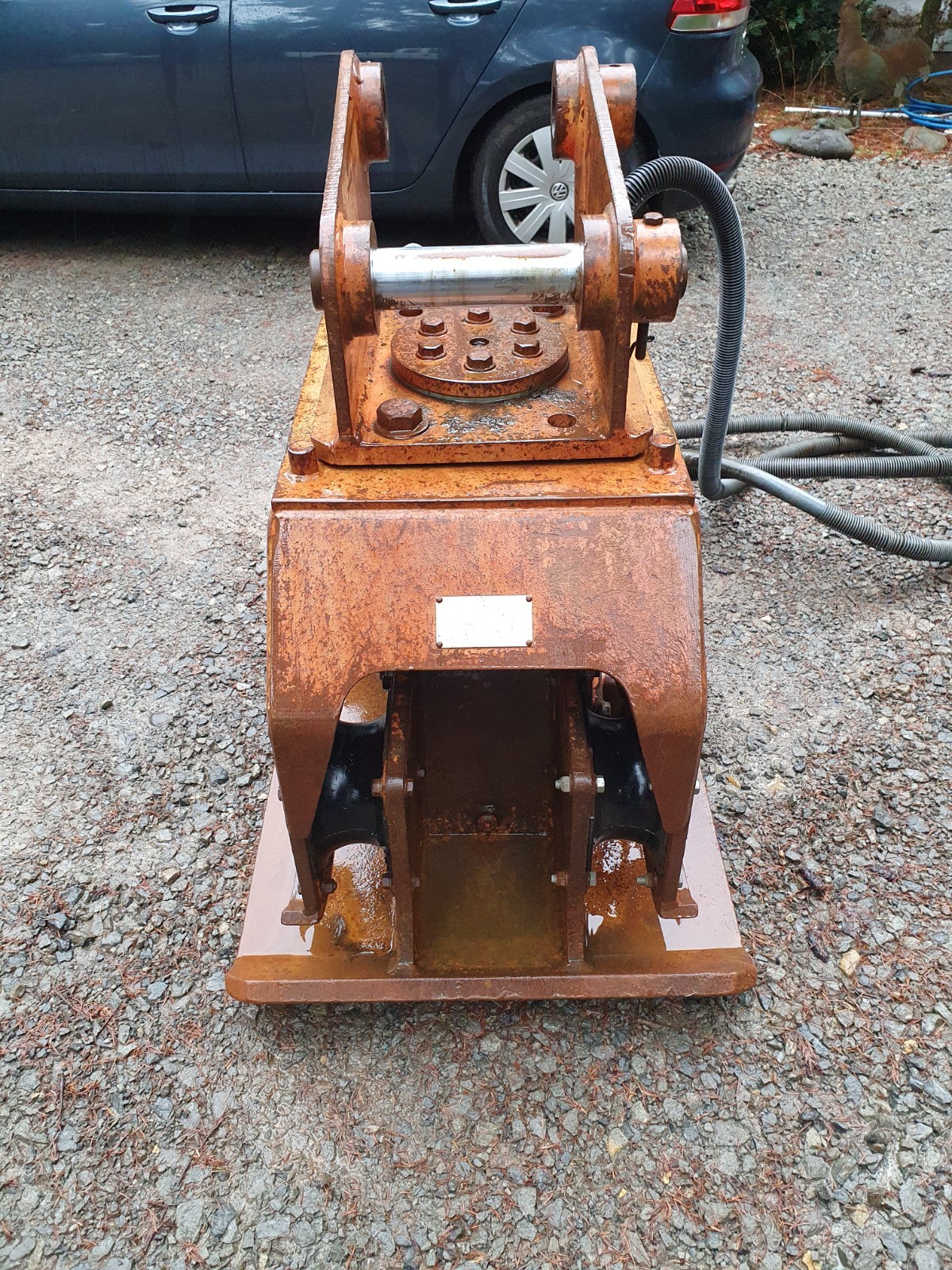 NPK C6B Excavator Hydraulic Plate Compactor- CAT 312 Mount- Ready To Work!