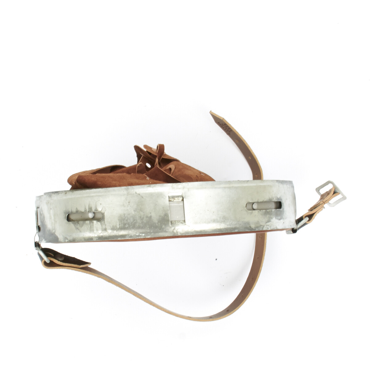 German WWII Helmet Liner M31 & Chin Strap- Dated 1943, Size 64/56 (US 7)