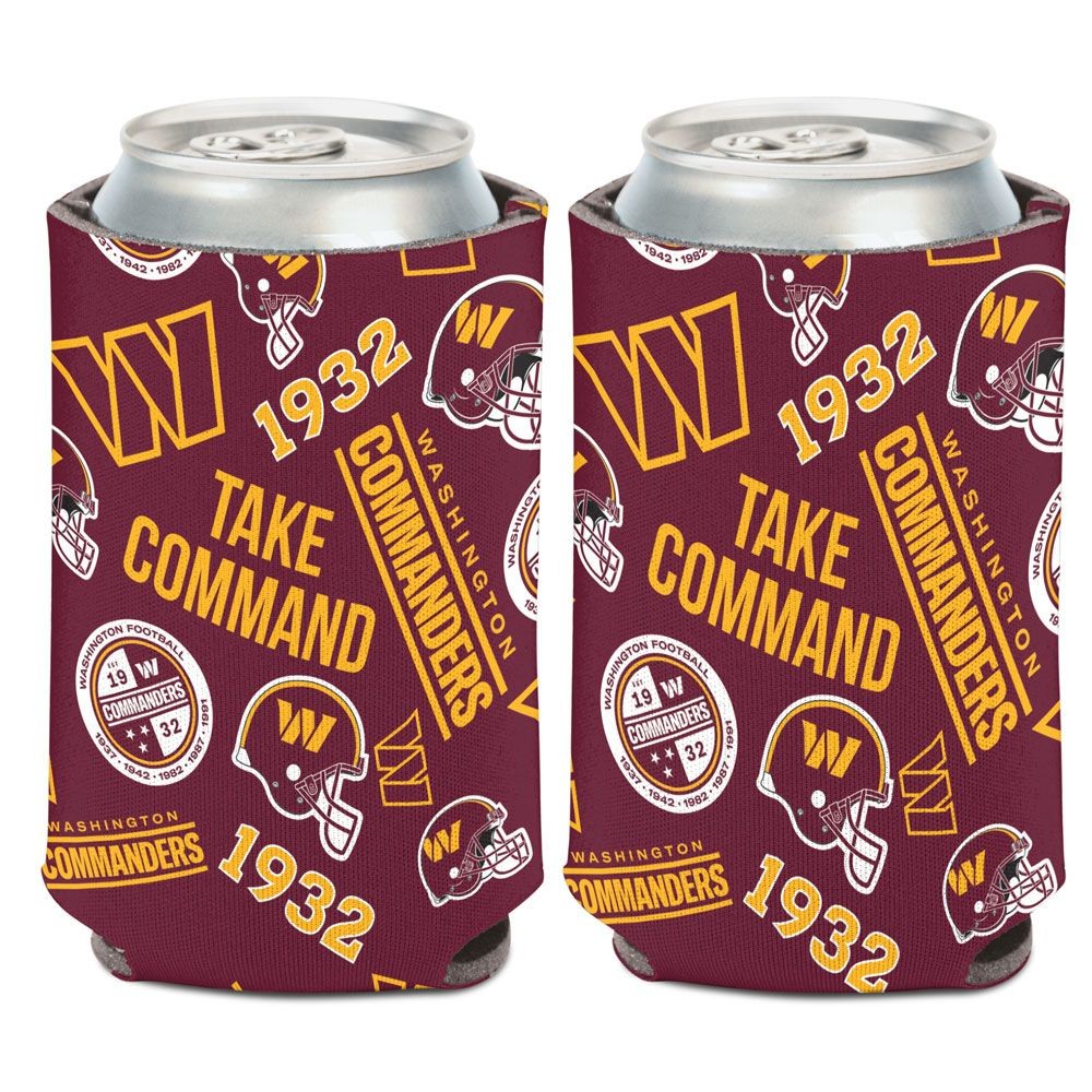 Washington Commanders Can Cooler Scatterprint Design