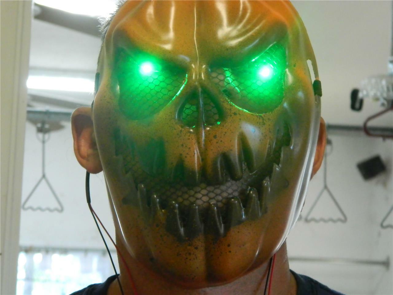 Halloween Prop, Cosplay, costume, Led GLOW Eyes Glasses for Masks, RED LEDs