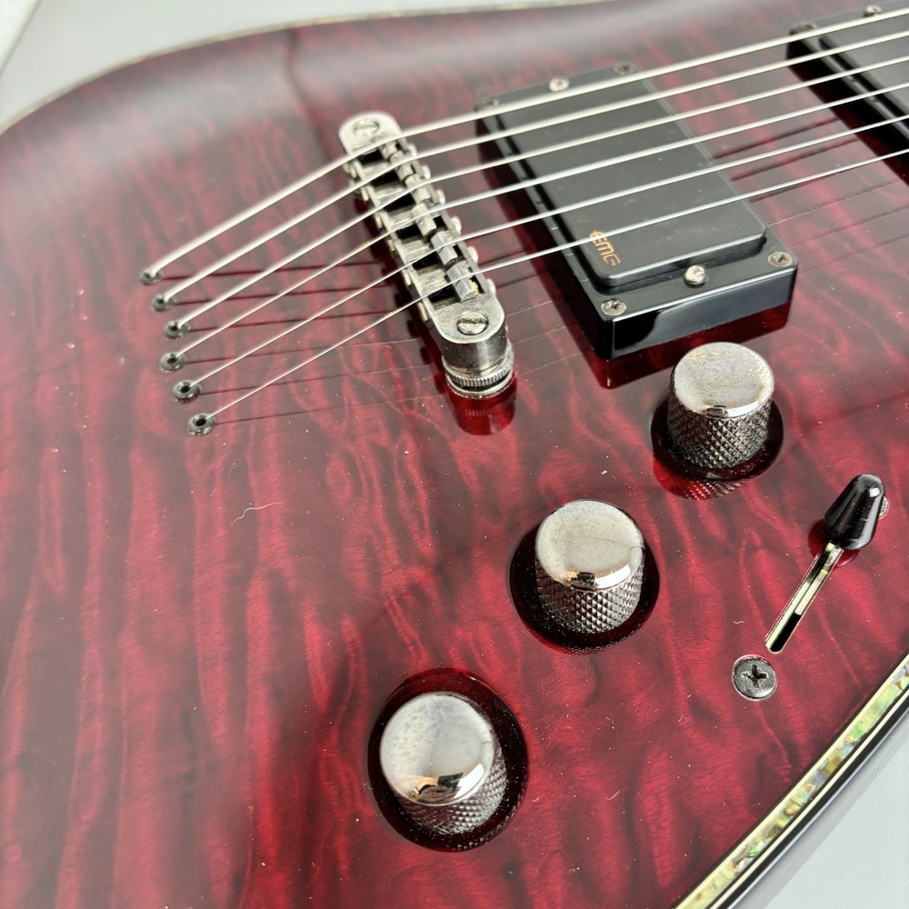 Used SCHECTER HellRaiser AD-C-1-HR Black Cherry